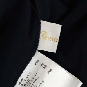 Grace Class 21AW ライン配色シャツドレス ワンピース ロング 長袖 前開き 36 紺 白 黒 ネイビー ホワイト ブラック