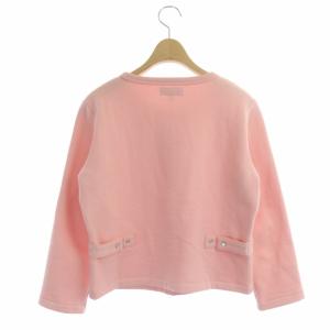 agnes b. プレッションスウェットカーディガン 裏起毛 長袖 2 ピンク