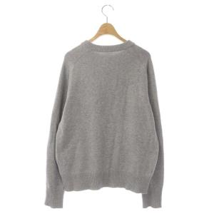 Deuxieme Classe 22SS knit クルーネック ニット セーター 長袖 プルオーバー ライトグレー