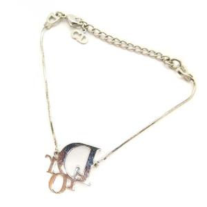 Christian Dior ブレスレット CD ロゴ シルバー色