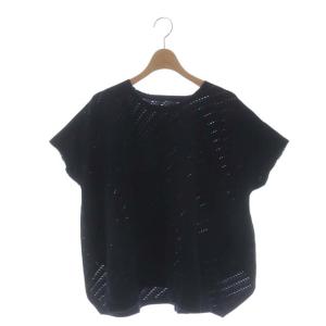 A-POC メッシュデザイン トップス カットソー ラグランスリーブ 2 黒 ブラック