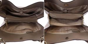 kate spade new york ショルダーバッグ トートバッグ レザー 灰 マウスグレー