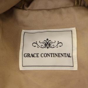 GRACE CONTINENTAL 20AW ライナー付レースモッズコート フード付き ロング スナップボタン 36 ベージュ
