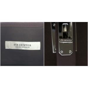 Spick&Span シータパランティカ SITA PARANTICA 22AW キャンバス レザー トートバッグ L ハンドバッグ 茶色 ブラウン