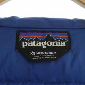 Patagonia Down Sweater Hoody ダウンジャケット ジップアップ フード付き XS 紺 ネイビー