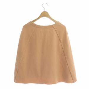 Chesty 18SS リーフパールケープニットカーディガン 五分袖 クルーネック ビジュー F ピンクオレンジ