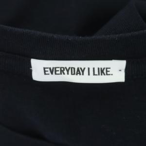 EVERYDAY I LIKE 22SS EVERYDAY I LIKE. Tシャツ カットソー 半袖 クルーネック コットン 紺 ネイビー