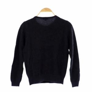 TOCCA 19AW CASHMERE KNIT カーディガン ニット 前開き カシミヤ ビジューボタン 長袖 XS ダークグレー