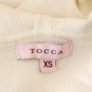 TOCCA フーディーZIPカーディガン ジップアップ ショート丈 長袖 XS オフホワイト