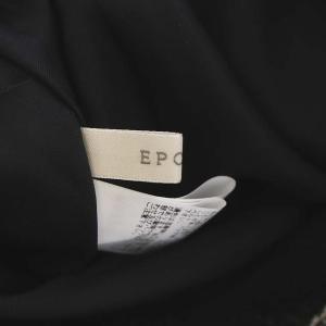 EPOCA 21SS トーションレースドレス ワンピース ボーダー 40 黒 白