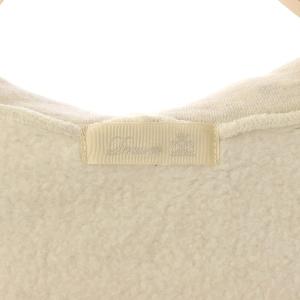 Drawer ツリウラケ ジップパーカー 裏起毛 長袖 38 オフホワイト ライトグレー