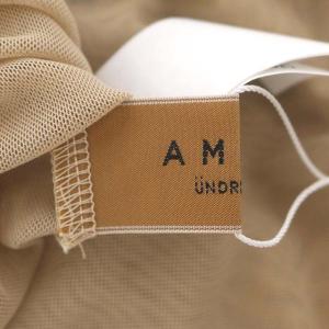 Ameri VINTAGE 22AW UNDFUREMBROIDERYSKINTOP カットソー ハイネック 刺繍 シアー F