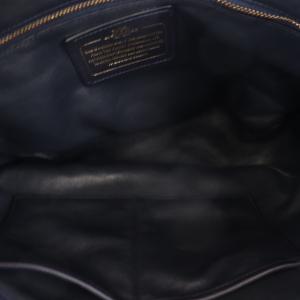 COACH ノマド ホーボー ショルダーバッグ ハンドバッグ グラブタン レザー 2WAY 紺 ネイビー 36026