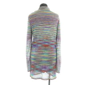 MISSONI アンサンブル マルチボーダー カーディガン カットソー 長袖 ミドル丈 半袖 01 マルチカラー