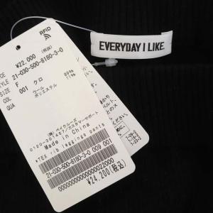 EVERYDAY I LIKE 21AW TEX リブレギンス レギパン ニットパンツ ワイド フレア イージー 黒 ブラック