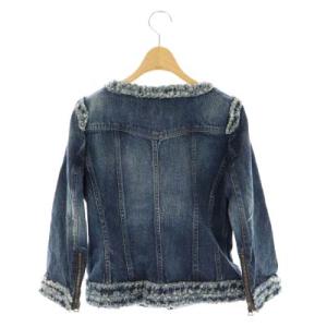 EPOCA デニムジャケット ジージャン ノーカラー 40 インディゴ