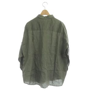Spick&Span 20SS リネンビックシャツ 長袖 F カーキ