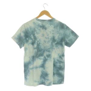 REMI RELIEF ダイタイ柄プリント半袖Tシャツ カットソー M ブルーグレー