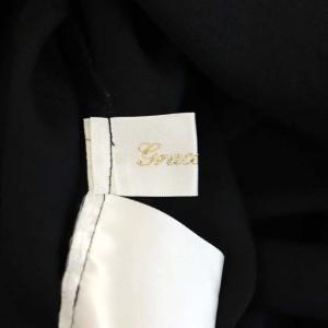 Grace Class 22SS シアーティアードチュニックワンピース ひざ丈 七分袖 36 黒 ブラック