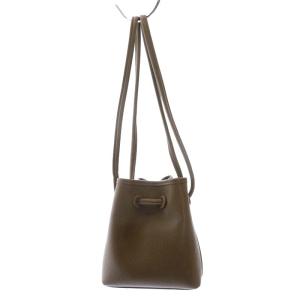 VASIC Bond Mini Mini ハンドバッグ ショルダーバッグ 2way 巾着 レザー カーキ