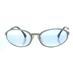 alain mikli サングラス カラーレンズ 度入り 青 ブルー シルバー色 3233