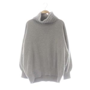 Spick&Span カシミヤウールタートルプルオーバー ニット セーター 長袖 F グレージュ