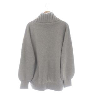Spick&Span カシミヤウールタートルプルオーバー ニット セーター 長袖 F グレージュ