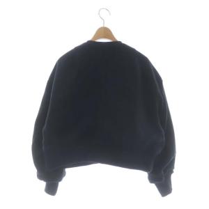 Spick&Span 21AW フリース MA-1リバーシブルブルゾン ジャケット F 黒 ブラック