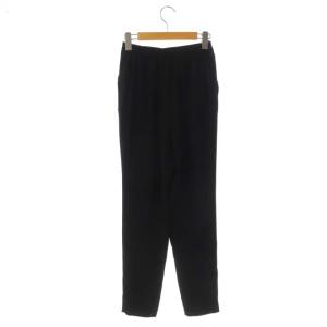 ENFOLD イージーパンツ テーパードパンツ タック 36 黒 ブラック