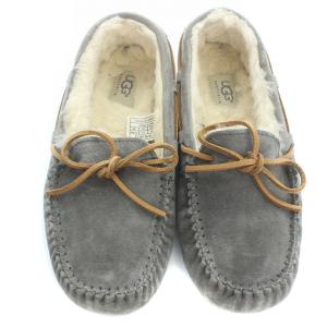 UGG australia ダコタ モカシン シューズ リボン 23cm グレー 5612