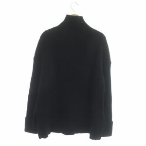 Ron Herman ワイドリブニット セーター 長袖 S 黒 ブラック