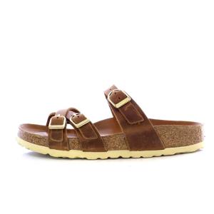 BIRKENSTOCK フランカ Franca サンダル オイルドレザー フラット ストラップ 24cm 茶色 ブラウン
