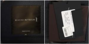 MACKINTOSH ダッフルコート アウター ロング ウール 34 ダークグレー