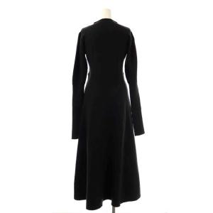 Ameri VINTAGE 22AW UND PUFF SLEEVE FIT AND FLARE DRESS ニットワンピース 長袖 パフスリーブ リブ