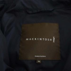 MACKINTOSH ナイロンコート ロング 薄手 ステンカラー 40 紺 ネイビー