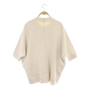 Drawer コットンツリ裏毛フロントスナップカーディガン スウェット 五分袖 ドルマンスリーブ 裏起毛 1 ライトベージュ