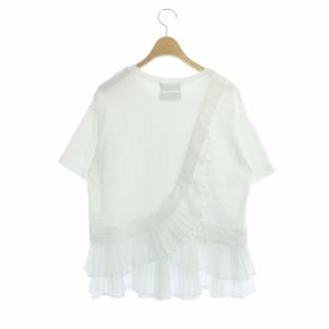 MUVEIL フレッドペリー FRED PERRY HEM PLEATS TEE ヘムプリーツティー カットソー Tシャツ 半袖 切替 10