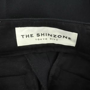 Shinzone CENTER PRESS PANTS センタープレスパンツ ストレート 34 黒 ブラック
