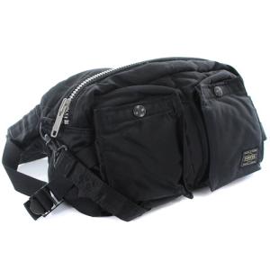 PORTER 吉田カバン タンカー ウエストバッグ ロゴ ナイロン 黒 ブラック