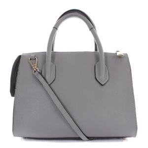 FURLA ショルダーバッグ ハンドバッグ 2way レザー ロゴ グレー