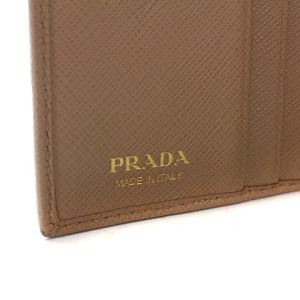 PRADA 財布 二つ折り レザー ベージュ OH