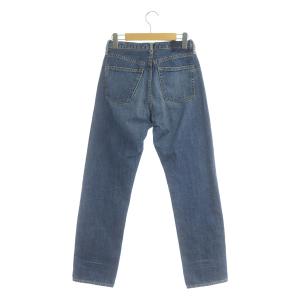 Shinzone ストレートデニムパンツ ボタンフライ 32 青 ブルー