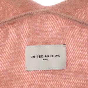 UNITED ARROWS ラクーン ロングカーディガン 長袖 ピンク