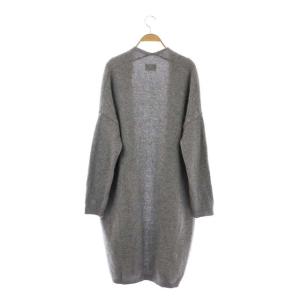 UNITED ARROWS ラクーン ロング カーディガン 長袖 グレー