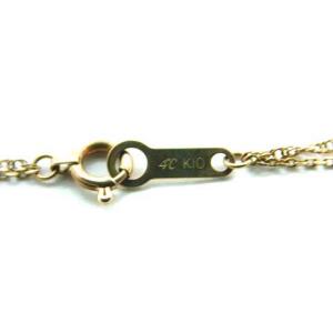 4℃ ブレスレット 二連 K10 イエローゴールド