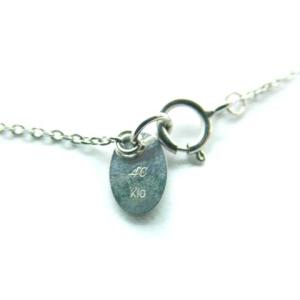 4℃ アンクレット 天然石 K10 ホワイトゴールド