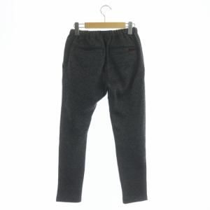 GRAMiCCi BONDING KNIT FLEECE SLIM PANTS ボンディングニットフリーススリムパンツ テーパード S チャコール