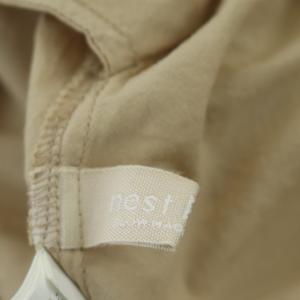 nest Robe 21SS 天然染めジャンパースカート ロング フレア ギャザー F ライトベージュ