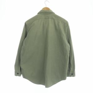 MADISONBLUE HAMPTON SHIRT ハンプトンシャツ  長袖 胸ポケット 01 ライトカーキ