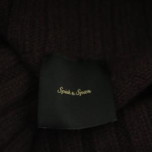 Spick&Span ニット セーター カシミヤ 混 ウール タートルネック プルオーバー 長袖 F ブラウン